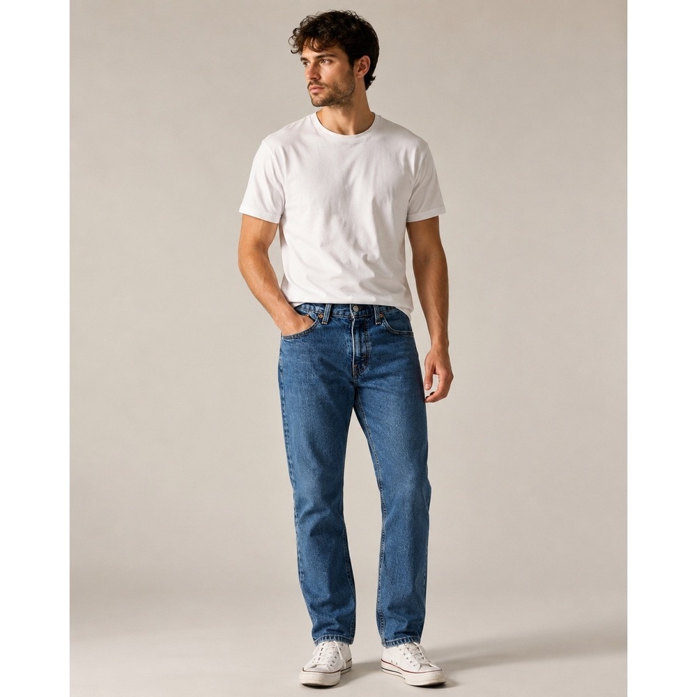 Levis 514 Straight Fit Mens Jeans Medium Wash Blue Denim W29 L32 5-Pocket Pant